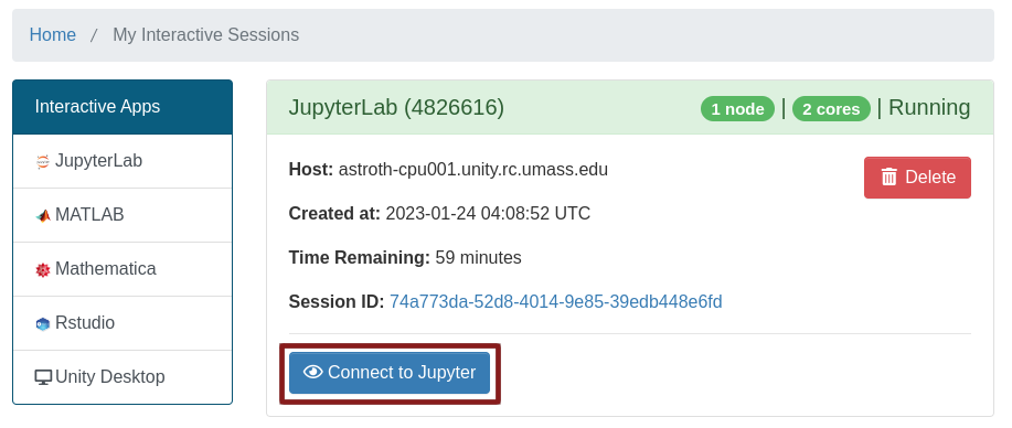 OOD Batch Connect Job Running in Queue
